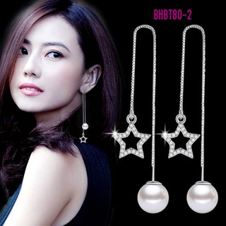 Bông tai ngọc dài đá nhân tạo BHBT80