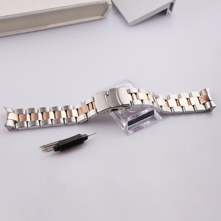 Dây Đeo Đồng Hồ Bằng Thép Mạ Vàng Hồng 22mm Cho seiko skx007 009 316l