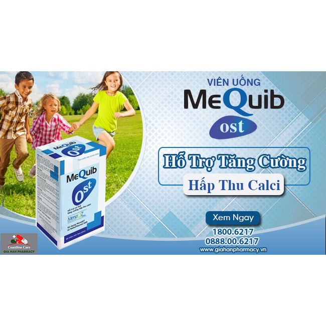 Mequib OST - Bổ sung Canxi, Vitamin K2 , Vitamin D