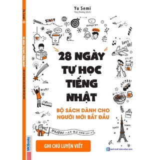 Sách - Combo 2 Cuốn 28 Ngày Tự Học Tiếng Nhật Dành Cho Người Mới Bắt Đầu ( Dùng App ) Mcbooks