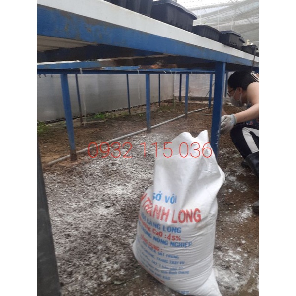 Bao 24-25kg Vôi Bột Nông Nghiệp Tân Thành Long, CaO 45%, Bón Cây, Khử Phèn, Sát T.rùng, Cải Tạo Đất, Ao Chuồng, ....
