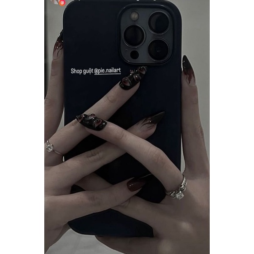 76.nailbox loang lửa đen thạch đỏ
