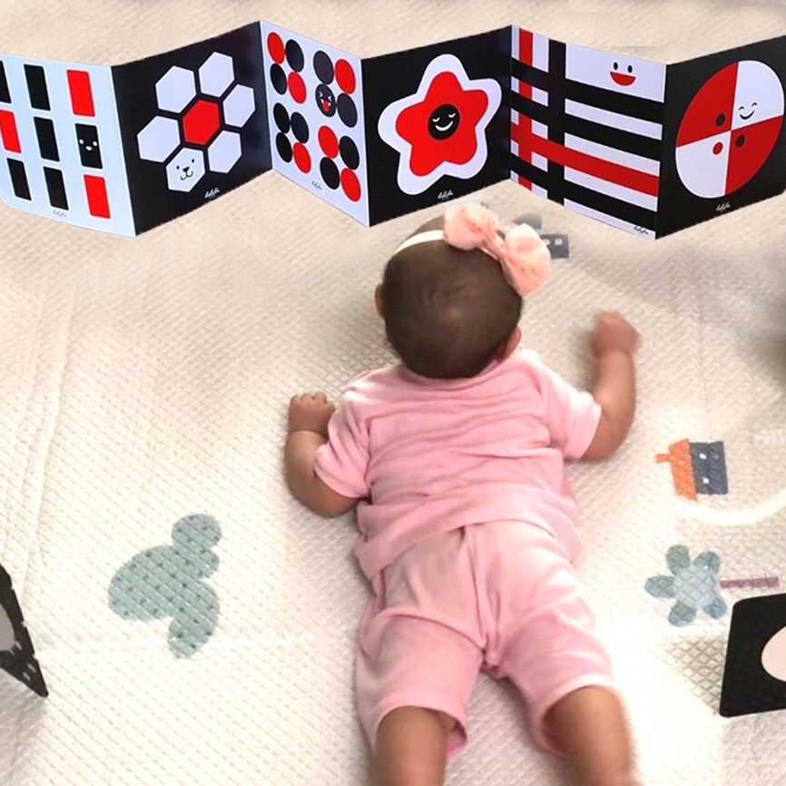 Ảnh Thẻ Gấp Ziczac Và Flashcard Lalala Baby Kích Thích Thị Giác Cho Trẻ Sơ Sinh Đến 1 Tuổi 1