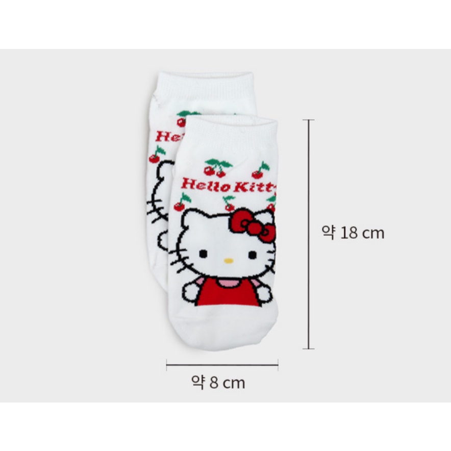 [SANRIO] Tất thể thao trẻ em Sanrio Characters 2 Bộ 3 loại (4-6 tuổi / 7-9 tuổi)