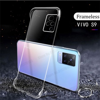 Ốp điện thoại siêu mỏng trong suốt không khung VIVO X80 X70 X60 X50 Pro + Plus S9E S9 X27 IQOO 7 NEO 5 Pro Điện thoại không viền cứng Cove T01