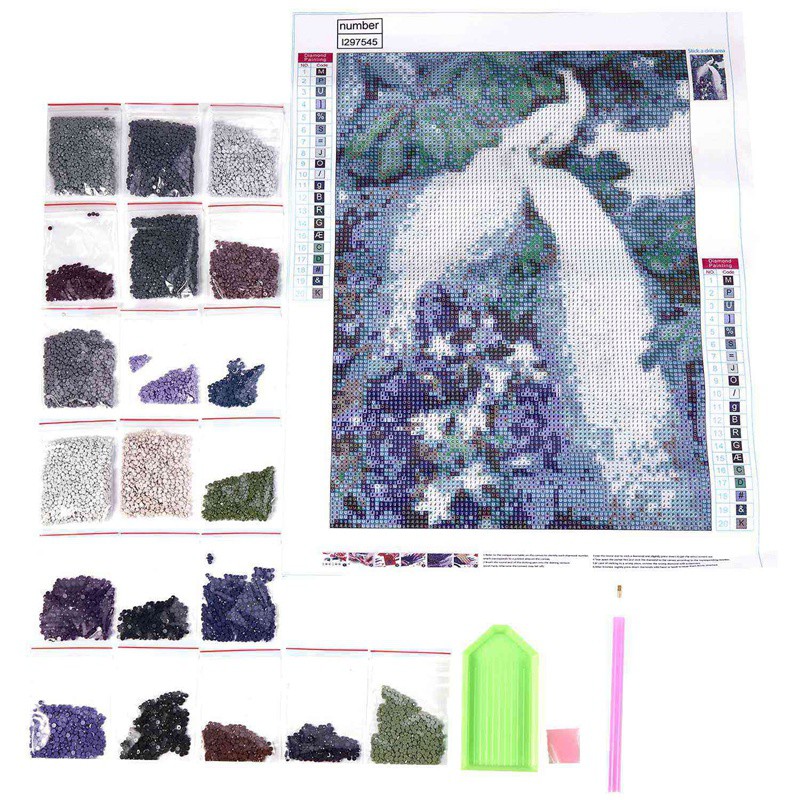 5D Tự Làm Tranh Gắn Đá Cross Stitch Cặp Đôi Mèo Tranh Gắn Đá Tròn Kim Cương Giả Thêu Động Vật