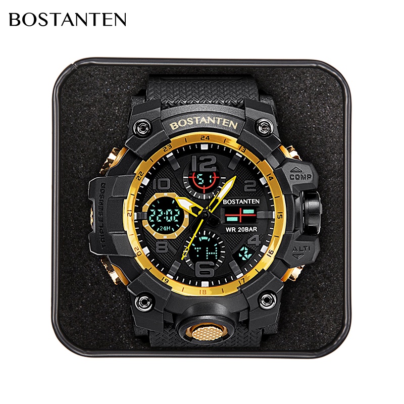 Đồng hồ đeo tay điện tử đa năng chống thấm nước BOSTANTEN 1052 phong cách thời trang