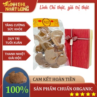 Nấm Linh Chi Đỏ Nhất Long Chính Hãng, Còn Bào Tử Thượng Hạng Dạng Hộp - Hàng Loại 1 - 250g