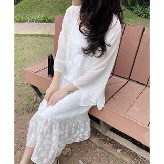 Đầm dây tơ hoa đuôi cá Sophie dress Ma Vie