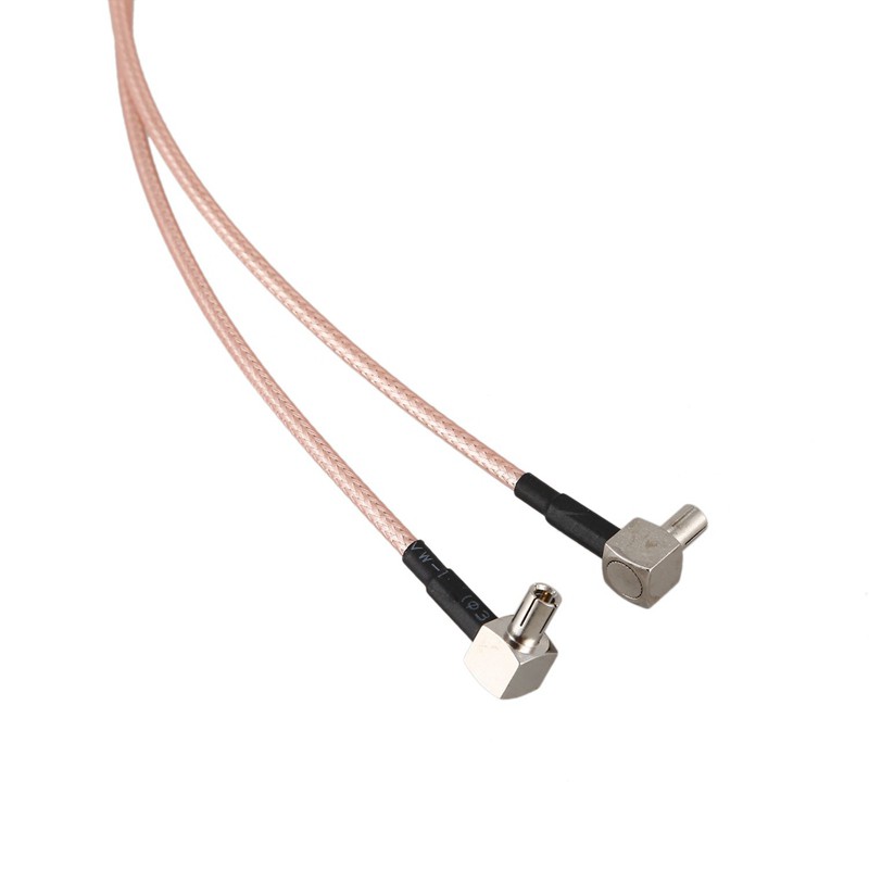 SMA Nữ Sang Y Loại 2 X TS9 Nam / CRC9 Nam Kết Nối Bộ Chia Kết Hợp Cáp Đuôi Heo RG 316 30CM Vàng