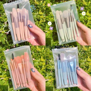 Full Bộ Cọ Trang Điểm Gốm 8 Cây Tặng Kèm Túi Zip Vintage