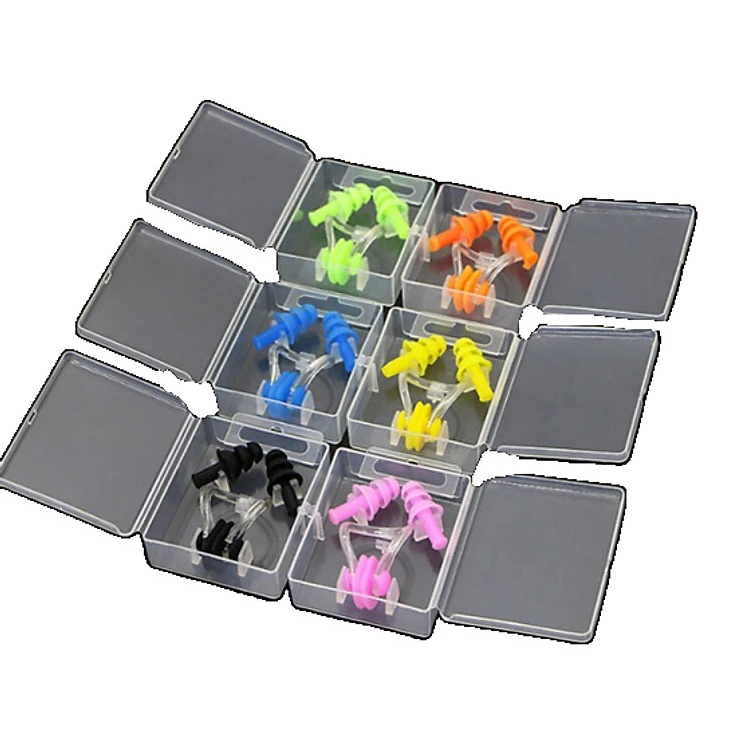 Ảnh Bộ kit bịt tai và bịt mũi Cleacco chất liệu silicone BORO SPORT ( Giao màu ngẫu nhiên ) 4