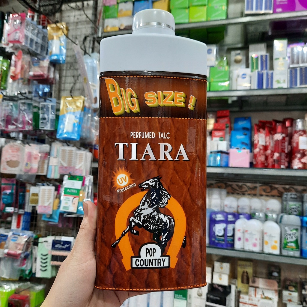 Phấn rôm con ngựa Tiara Pop Country (50g - 90g - 350g) | Shopee Việt Nam