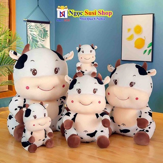 GẤU BÔNG BÒ SỮA NGỒI SIÊU MỀM MỊN SIÊU CƯNG SIZE 60CM