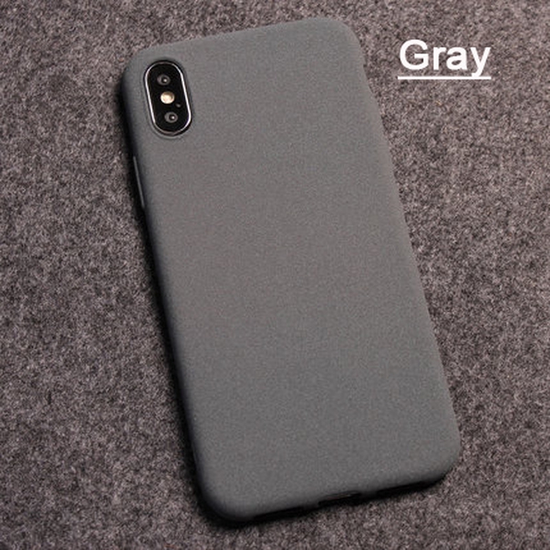 Ốp điện thoại TPU mềm màu nhám trơn chống in dấu vân tay cho For iPhone 11 Pro Max XS MAX XR X 7 8 Plus