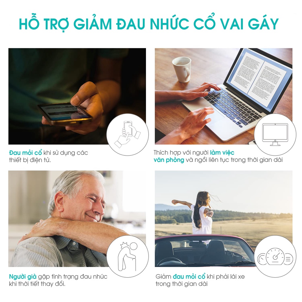 Mô tả Dụng Cụ Massage Đa Năng Cao Cấp KingTech - Hỗ Trợ Cổ, Vai, Gáy - Tiện Dụng, Nhẹ Nhàng - Chính Hãng - 2