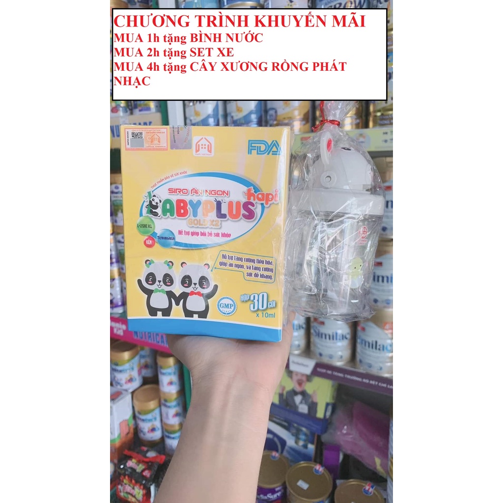 Siro BabyPlus, mua là có quà combo 4 hộp tặng cây xương rồng phát nhạc ...