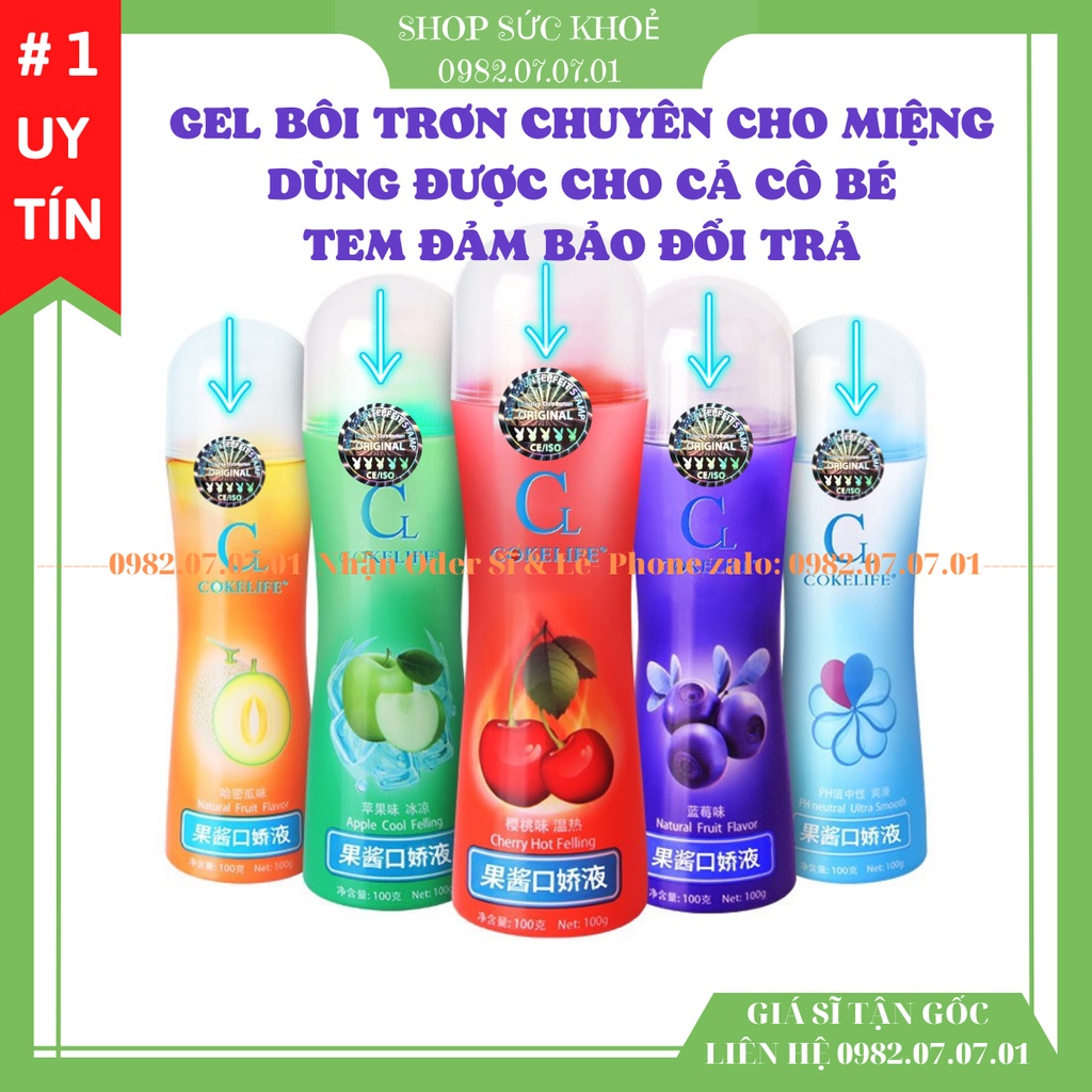 Gel Bôi Trơn Quan Hệ Miệng Oral Sex Cokelife 100 Ml Hương Trái Cây Thơm Miệng Mượt Mà Dùng 