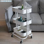 Kệ bỉm sữa Đa Năng 3-4 tầng, có Bánh Xe Đẩy LOẠI 1 (3 màu XANH - TRẮNG - ĐEN) - Gia Dụng Sài Gòn — ảnh 5