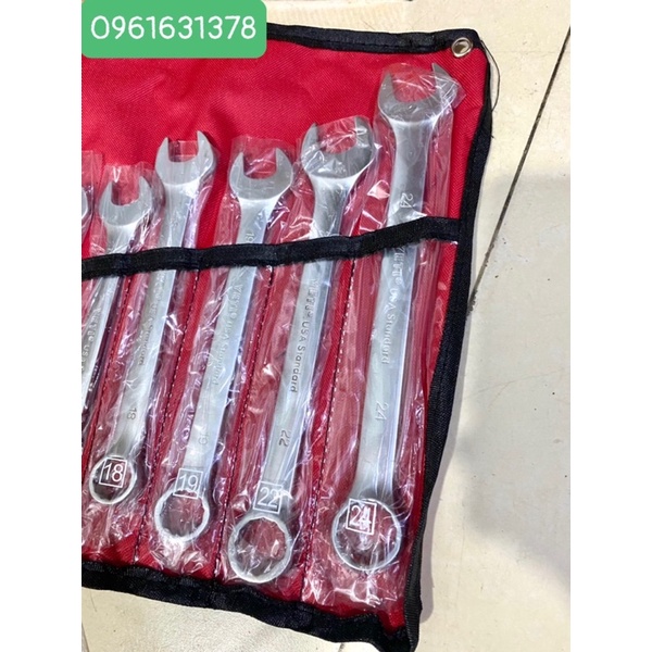 Bộ cờ lê Yeti 14 chi tiết từ 8-24mm, Bộ cờ lê vòng miệng từ 8 đến 24
