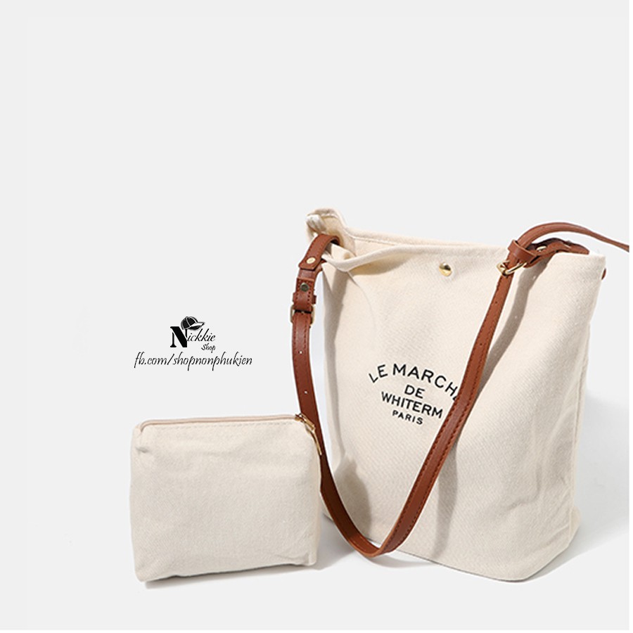 Le marche de whiterm canvas bag clearance