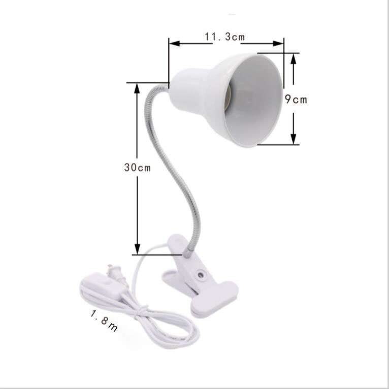 Linh Hoạt E27 Bóng Đèn Đế Đèn Led Kẹp Bàn Đọc Sách Ổ Cắm Bật Tắt Công Tắc VN20B