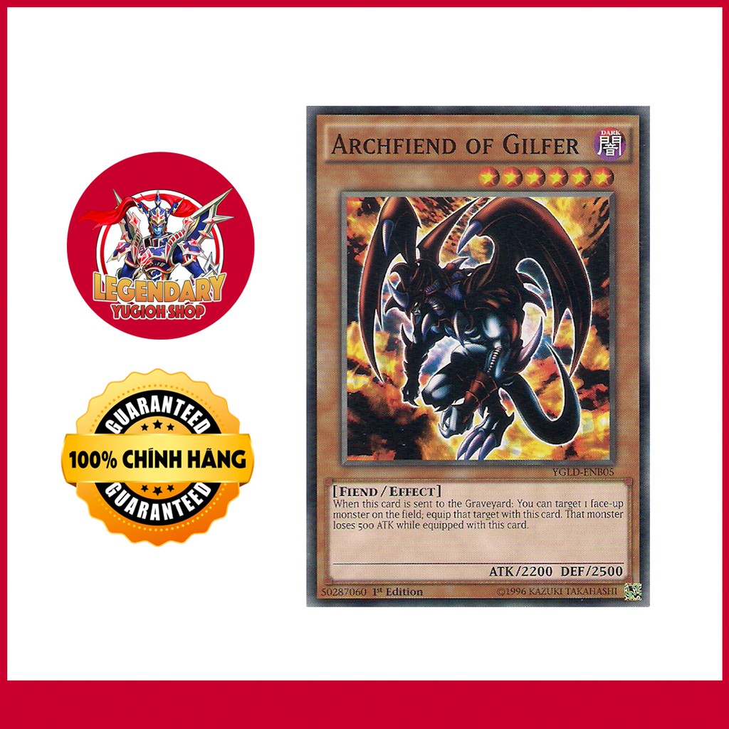 [Thẻ Bài Yugioh Chính Hãng] Archfiend Of Gilfer | Shopee Việt Nam