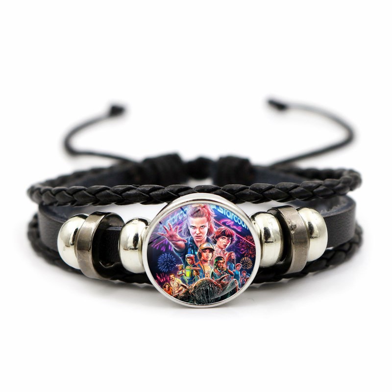 HK1 Stranger Things Vòng Tay Hillfire Câu Lạc Bộ Cặp Đôi Dây Đeo Tay Điều Chỉnhable Nữ Trang Sức Thời Trang Quà Tặng KH1