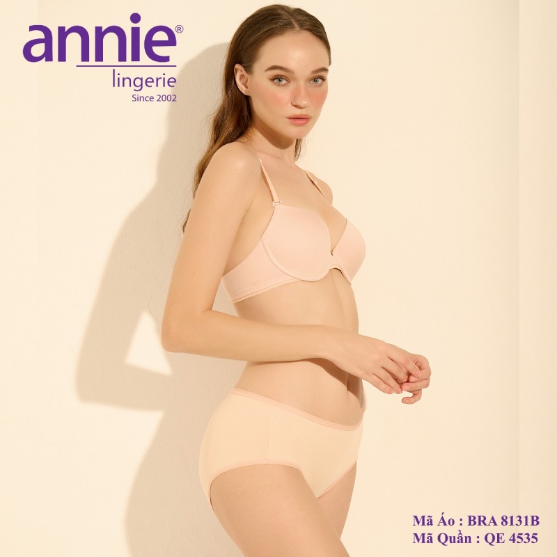 Bộ đồ lót Nữ annie 8131b Đồng Bộ Chất Liệu Co Giãn,Đàn Hồi,Thoáng Khí Kiểu Dáng Năng Động,Thời Trang