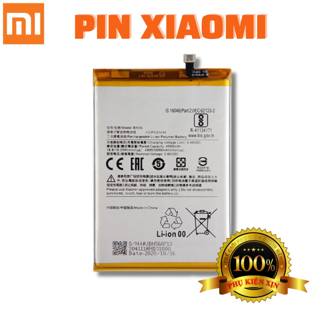 Pin XIAOMI Thay Thế Chính Hãng Nhiều Dòng Máy ( Redmi, Mi seri, Mi Note, Mi Mix, Mi A,...) Chất Lượng Bảo Hành 1 Đổi 1