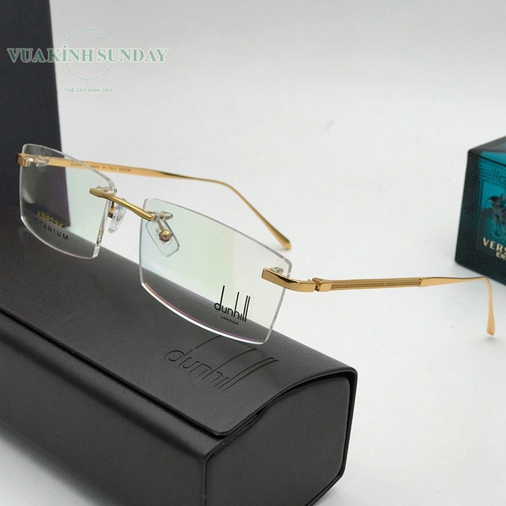 Gọng kính cận titanium mạ vàng duhil TT18