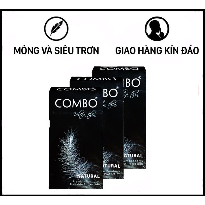 Ảnh Bao Cao Su Combo Siêu Mỏng ultra thin (Hộp 10 Chiếc) GEMHOME 1