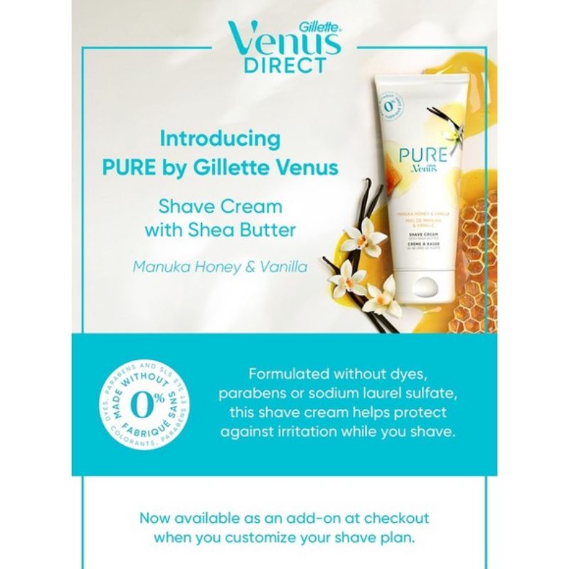 Kem Cạo Lông Gillette Venus Pure Shaving Cream Shopee Việt Nam
