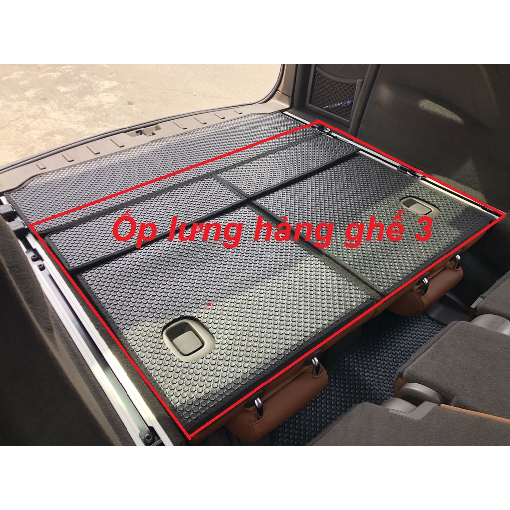 Thảm cốp và ốp lưng ghế hàng 2, hàng 3 cho xe ô tô 7 chỗ- Chính hãng KATA, Khít với sàn, Không mùi và ẩm mốc, trơn trượt