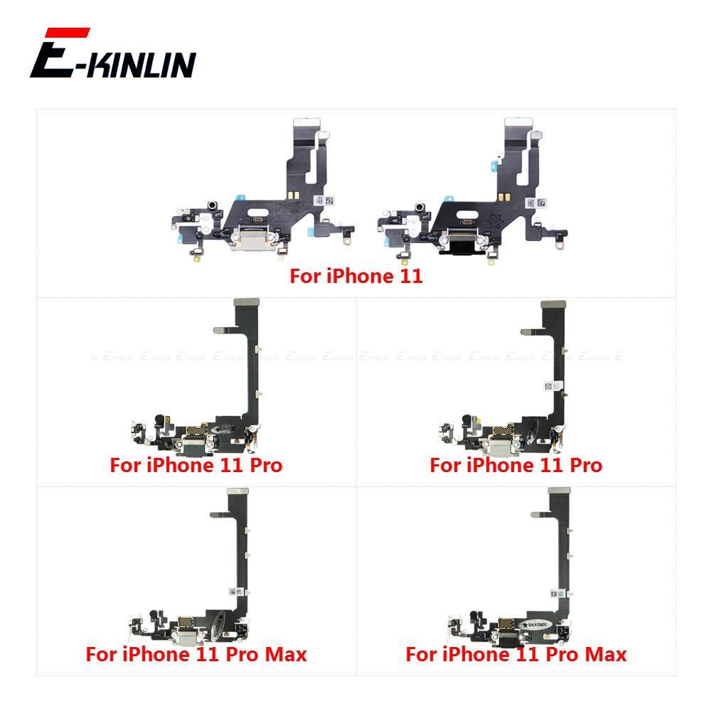 Cổng Cắm Sạc Có Tai Nghe Jack Âm Thanh MicroPhone Cáp Mềm Tương Thích Cho IP 11 Pro Max USB Sạc Dock Kết Nối Thay Thế Các Bộ Phận