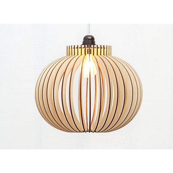 Đèn thả trần Gỗ DIY 148 trang trí