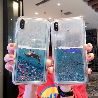 Ốp điện thoại tpu silicon kim tuyến nước in hoạt hình cho iPhone X XS xr XSMAX 11 12 13 MINI PRO MAX