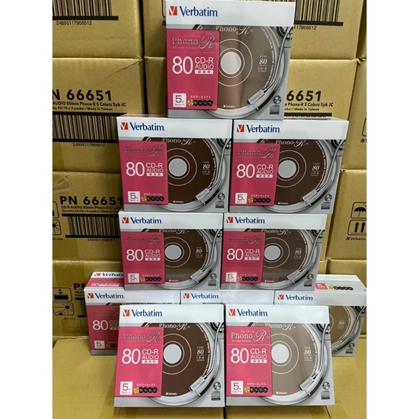 Đĩa trắng CD-R AUDIO PHONO Verbatim (lốc 5 chiếc) | Shopee Việt Nam