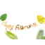 Dây Chữ Happy Full Month Ép Kim Trang Trí Mừng Đầy Tháng Cho Bé