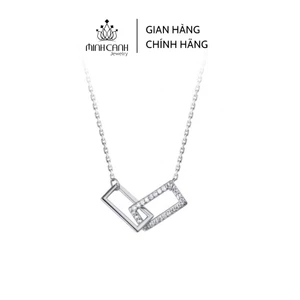 Dây Chuyền Bạc Nữ Hình Chữ Nhật Lồng Nhau - Minh Canh Jewelry