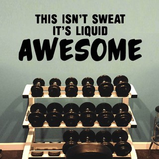 Decal Trang trí, tạo động lực cho khách tập trong Phòng GYM P5