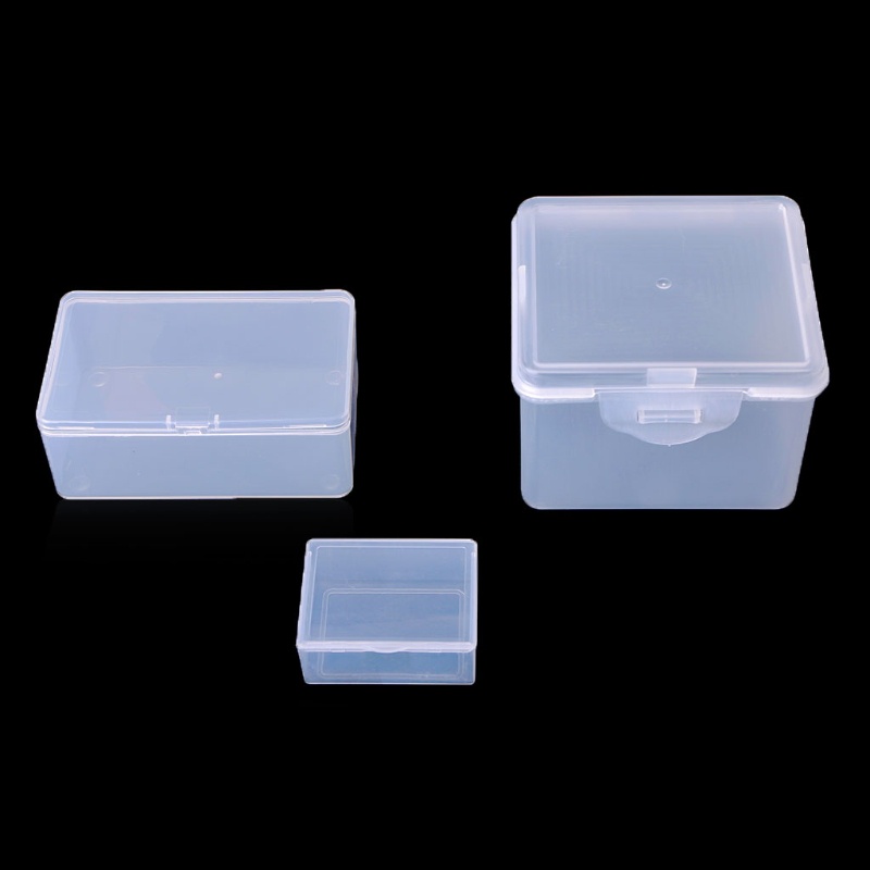 Cinnan Hình Chữ Nhật Nhựa Trong Suốt Hộp Bảo Quản Trang Sức Hạt Bộ Sưu Tập Hộp Đựng Organiz