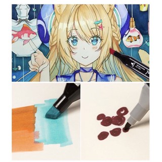 TOUCH COOL / TOUCH COLOR - Bộ bút lông hai đầu marker 30/40/60/80 màu 🐻💕 vẽ trang trí, vẽ tranh, lên ý tưởng thiết kế