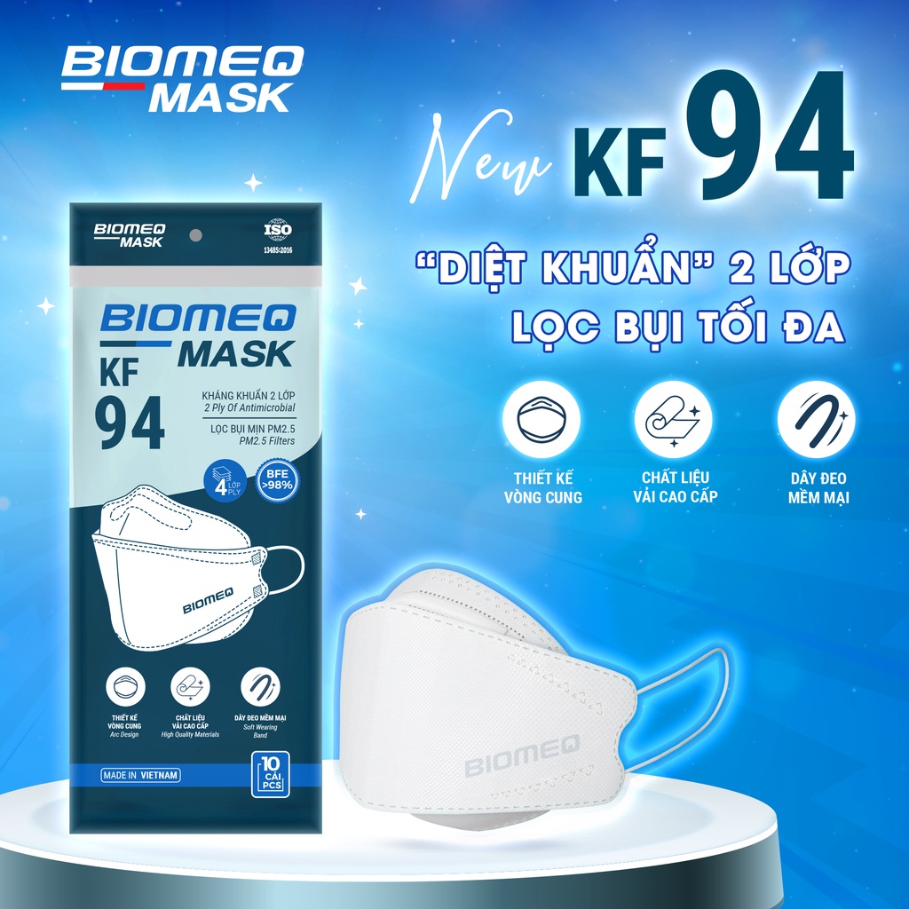 Tổng hợp khẩu trang biomeq kf94 tốt nhất trên thị trường