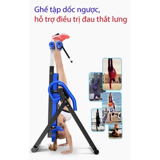 Ghế tập dốc ngược hỗ trợ điều trị đau thắt lưng, thoát vị đĩa đệm - Máy tăng chiều cao ZQ-8801 - Bảo hành 5năm