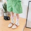 GC1 Trẻ Em Tất Hoa Thoáng Khí Cho Bé Tất Cotton Trẻ Em Hươu Cao Cổ Ngọt Lưới Ngắn Tất 0-7 Tuổi Phong Cách Nhật Bản