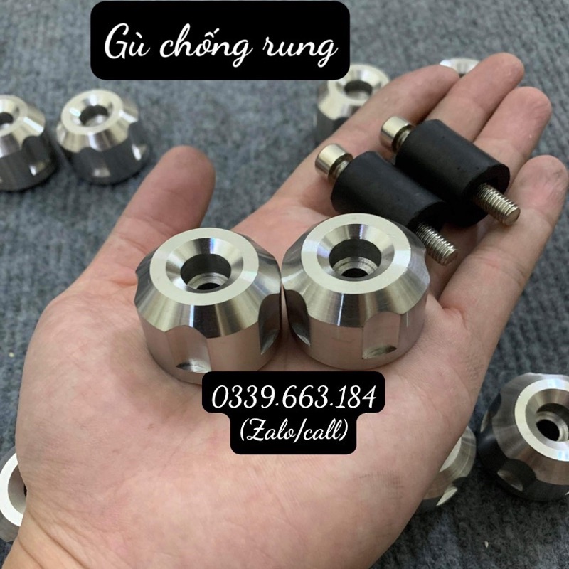 Gù tay lái inox 304 nguyên khối chống rung nặng tay thích hợp với nhiều ...