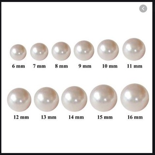 Hạt cườm nhựa ngọc trai 6mm nhiều màu có lỗ xỏ 2 đầu  loại tốt làm trang sức phụ kiện handmade Pinky Shop mã HCNT