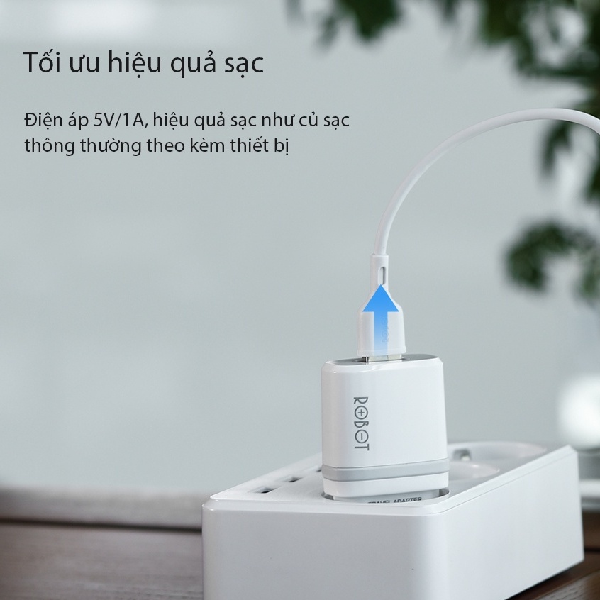 Ảnh Cốc Sạc ROBOT RT-K7 - Kèm Cáp Micro 1m 4