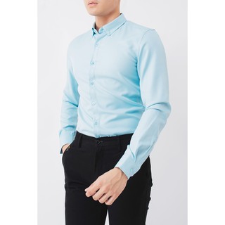 Áo Sơ Mi Trơn Nam, Áo sơ mi tay dài cao cấp, vải chống nhăn bigsize, thích hợp mặc đi làm, dự tiệc - A068-2